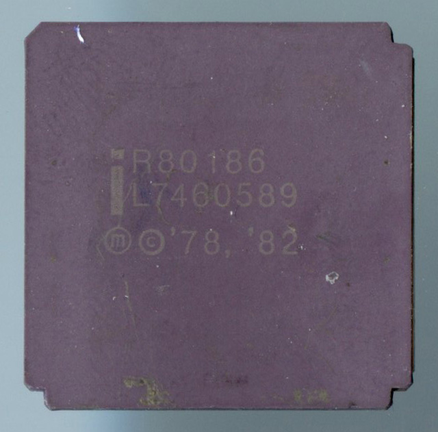 Intel 80186 Die Shots